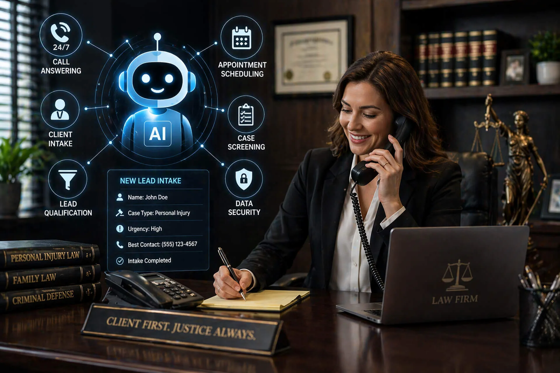AI Answering Service for Law Firms: Improve Client Intake & Leads