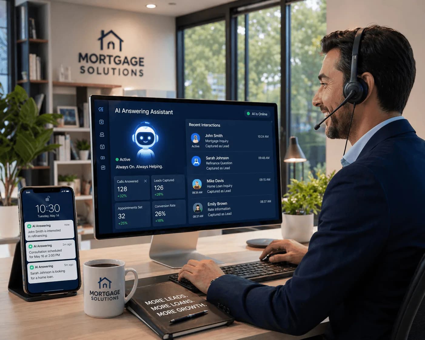 AI Answering Service for Mortgage Brokers: Capture More Leads 24/7